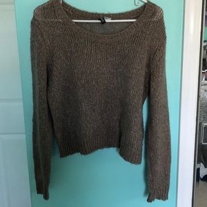 Knitted long sleeve top
